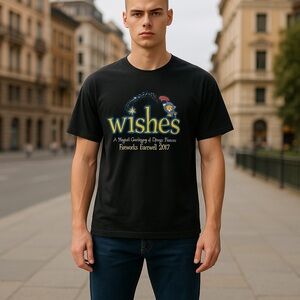 Disney Black Short Sleeve Tee‎ Magical Design